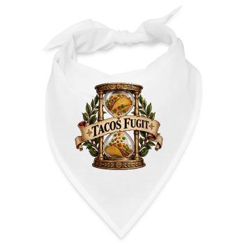 Tacos Fugit Sanduhrwappen - Bandana - Weiß - Vorne
