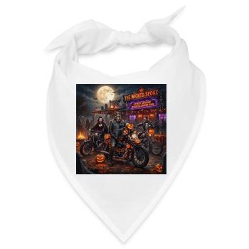 The Wicked Spoke Halloween Biker Night - Bandana - Weiß - Vorne
