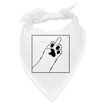 Hundepfote - Bandana - Weiß - Vorne