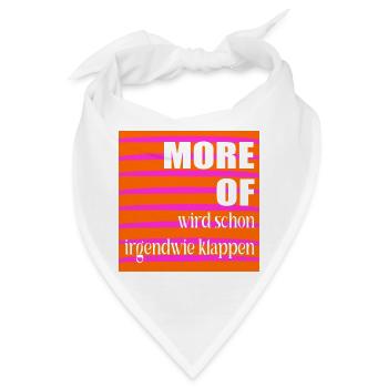Optimismus Erfolg - Bandana - Weiß - Vorne