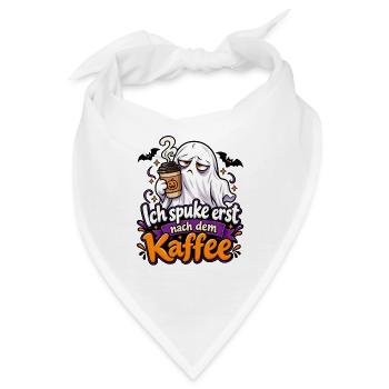 Ich spuke erst nach dem Kaffee - Bandana - Weiß - Vorne