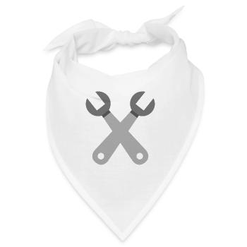 Querschlüssel - Bandana - Weiß - Vorne