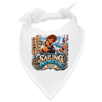 Abenteuer-Segellehrer - Bandana - Weiß - Vorne