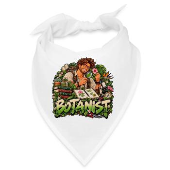 Pflanzenabenteurer-Botaniker - Bandana - Weiß - Vorne