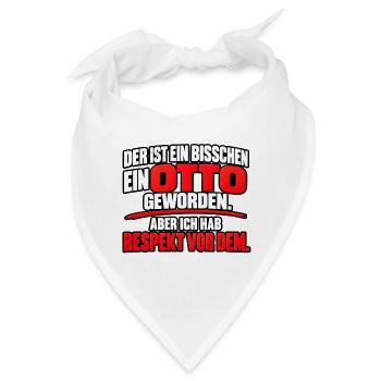 Ein bisschen ein Otto – Lustiger Spruch - Bandana - Weiß - Vorne