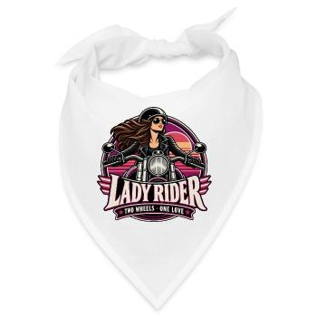 Lady Rider Motorradheldin - Bandana - Weiß - Vorne