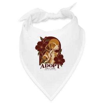 Adopt Don’t Shop Dog & Cat - Bandana - Weiß - Vorne