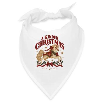 A Kinder Christmas For Every Kind - Bandana - Weiß - Vorne