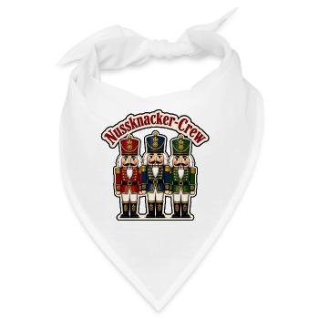 Nussknacker Crew Weihnachten Soldaten Vektor Shirt - Bandana - Weiß - Vorne