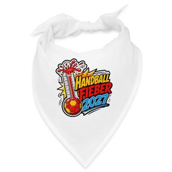 Handballfieber 2027 lustiges Thermometer Shirt - Bandana - Weiß - Vorne