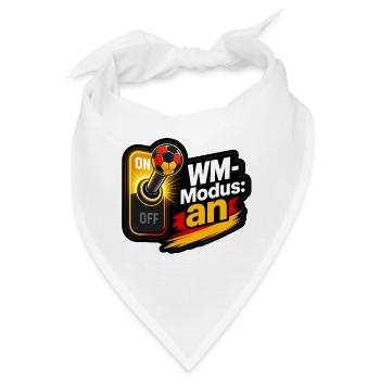 WM-Modus an Schalter mit Handball Vektor Shirt - Bandana - Weiß - Vorne