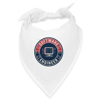 Vintage Software Engineer Code Terminal Patch Top - Bandana - Weiß - Vorne