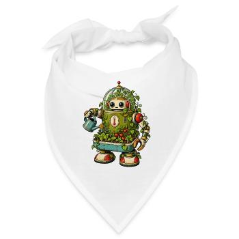 Gartenroboter im Gewächshaus - Bandana - Weiß - Vorne