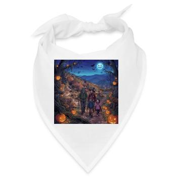 Halloween Familienwanderung - Bandana - Weiß - Vorne