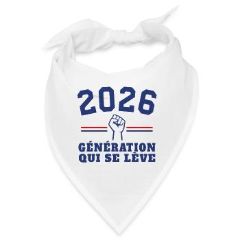 Aufstieg der Generation 2026 - Bandana - Weiß - Vorne