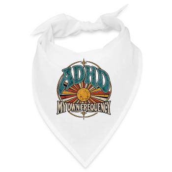 ADHD – My Own Frequency - Bandana - Weiß - Vorne
