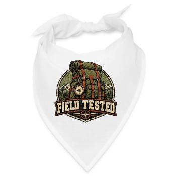 Field Tested – Robustes Outdoor-Abzeichen - Bandana - Weiß - Vorne
