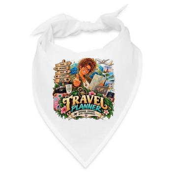 Traumvoller Reiseplaner - Bandana - Weiß - Vorne
