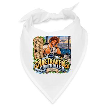 Fluglotse gezeigt - Bandana - Weiß - Vorne