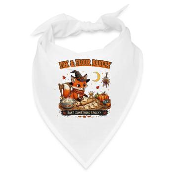 Fox & Flour Bakery: Gruseliger Herbstgebäck - Bandana - Weiß - Vorne