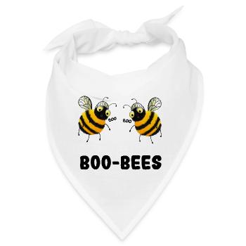 Boo-Bees - Zwei Bienen sagen Boo - Bandana - Weiß - Vorne