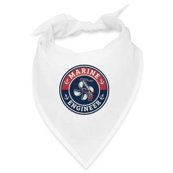 Vintage-Schraubenanker des Schiffsschiffs - Bandana - Weiß - Vorne