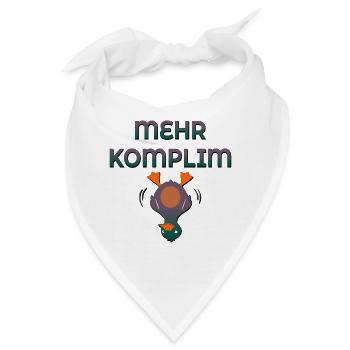 Komplimente Ente - Bandana - Weiß - Vorne