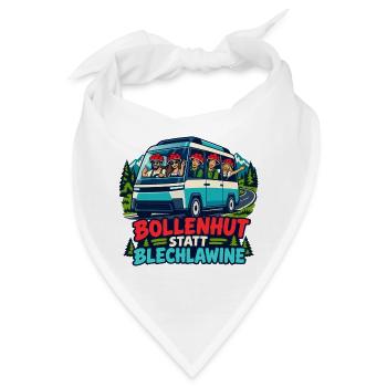 Bollenhut Busreise Abenteuer - Bandana - Weiß - Vorne