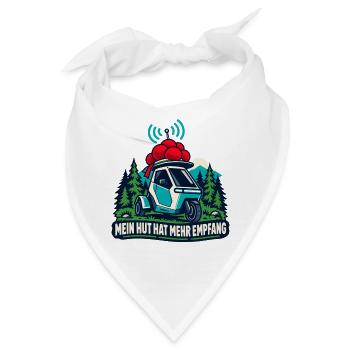 Mein Hut Hat Mehr Empfang Auto - Bandana - Weiß - Vorne