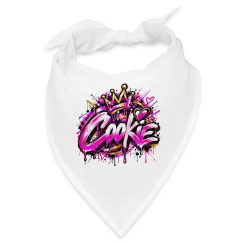 COOKIE – Queen of Street Art! 👑💖 - Bandana - Weiß - Vorne