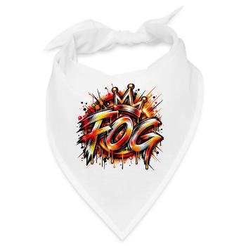 FOG – Street Art trifft auf Musik! 👑🔥 - Bandana - Weiß - Vorne