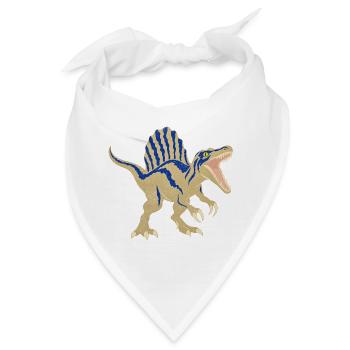 Spinosaurus Blaugestreift Vintage - Bandana - Weiß - Vorne