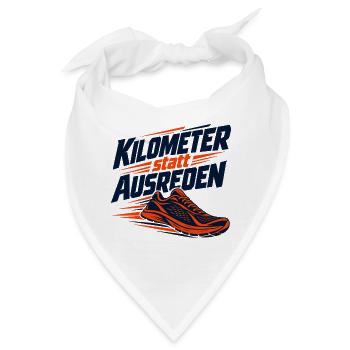 Laufmotivation: Keine Ausreden - Bandana - Weiß - Vorne