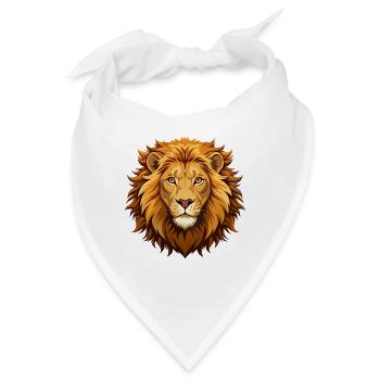 Löwe - Bandana - Weiß - Vorne