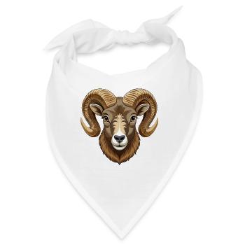 Dickhornschaf - Bandana - Weiß - Vorne
