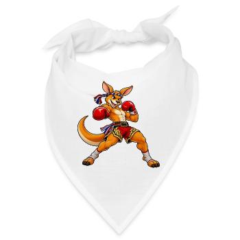 Muay Thai Känguru - Bandana - Weiß - Vorne