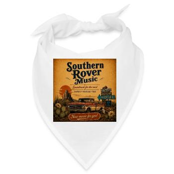 Southern Rover Musik – Roadtrip Vintage - Bandana - Weiß - Vorne
