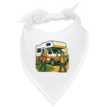 Geschenk für die erste Wohnmobilreise - Bandana - Weiß - Vorne