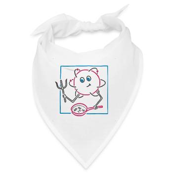 Rührkeiser (für helle Hintergründe) - Bandana - Weiß - Vorne