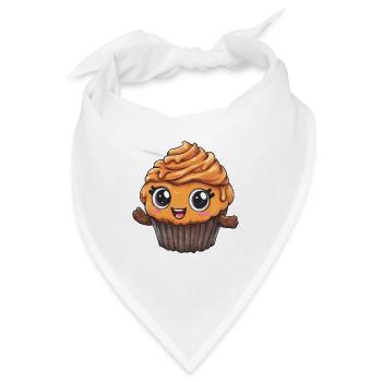 Kuscheliger Cupcake Held - Bandana - Weiß - Vorne