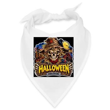 SkullCostume Halloween Edition: Die Vogelscheuche - Bandana - Weiß - Vorne