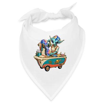 Galaktischer Eiszauber Barkeeper - Bandana - Weiß - Vorne