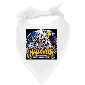 SkullCostume – Halloween Edition: Der Geist - Bandana - Weiß - Vorne