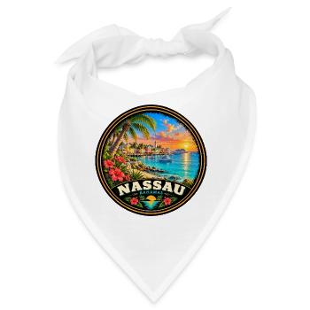 Nassau Bahamas Strand Urlaub Tauchen Korallenriff - Bandana - Weiß - Vorne