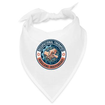 Geschenk des Ergotherapeuten, der Hände wiederaufbaut, Geschenk - Bandana - Weiß - Vorne