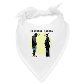 YO COUSIN, YAKUSA! - Vororte gegen Japan - Bandana - Weiß - Vorne