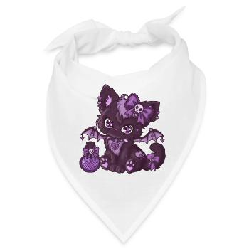 VampiKätzchen  - Bandana - Weiß - Vorne