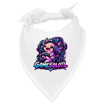  Gamesolotl Axolotl Spieler Cyberpunk - Bandana - Weiß - Vorne