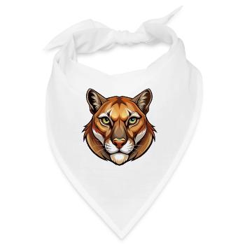Cougar Head - Bandana - Weiß - Vorne