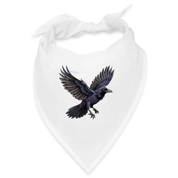 Fliegender Amerikanischer Krähenvogel - Bandana - Weiß - Vorne